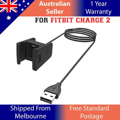 $12.99 • Buy USB Charger Charging Cable For Fitbit Charge 2 Wristband Smart Fitness Watch