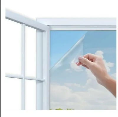 £7.99 • Buy 2x Rhodesy One Way Mirror Adhesive Window Film Anti UV Heat Control 45cm X 2M