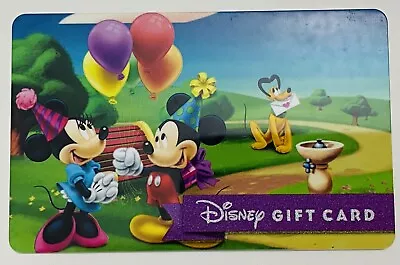 UNIQUE New Disney Parks NO VALUE Gift Card Mickey Minnie Birthday Party • $1.49