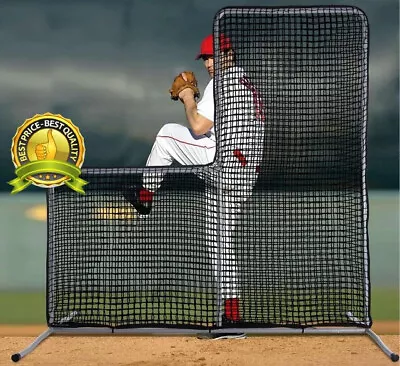 L-Screen 7' X 7' Professional Baseball Safety Frame For Batting Cage Net Pitcher • $181.20
