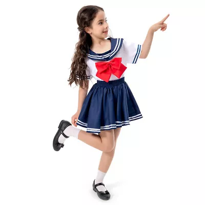 Girls Sailor Moon JK Japanese High School Uniform Pleated Costume Skirt Outfit • $25.48