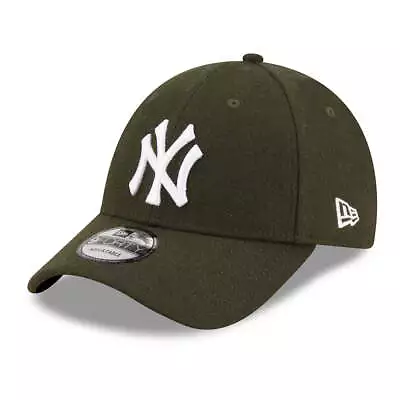 New Era 9FORTY N.Y. Yankees Baseball Cap - Melton League - Dark Green • £25.95