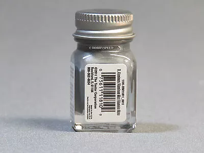 TESTORS PAINT FLAT ALUMINUM ENAMEL 1/4oz JAR 7.4ml Plastic Model Car TES1181 • $6.94