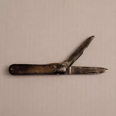 Vintage M Klein & Sons Pocketknife 2 Folding Blades 2.5  Blade Pocket Knife • $12.44