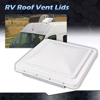New White 14  X 14  Replacement Roof Vent Cover Camper RV Trailer Ventline • $17.50