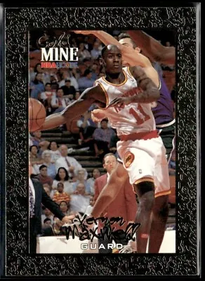 1995-96 NBA Hoops Gold Mine Vernon Maxwell Houston Rockets #437 • $1.50