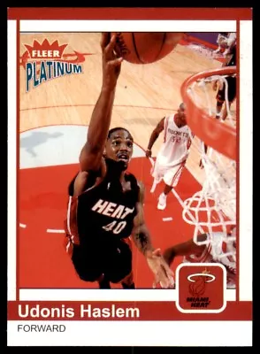 2003-04 Fleer Platinum Udonis Haslem Rookie Miami Heat #178 • $2.99