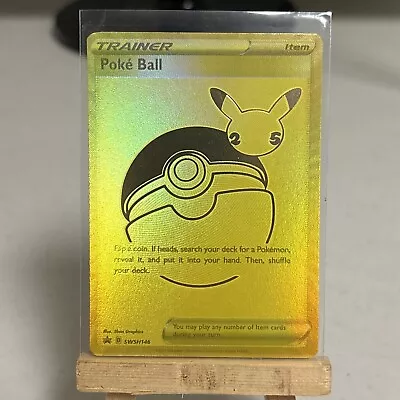 PokéBall SWSH146 Celebrations 25th Anniversary Gold Pokémon TCG NM • $0.99