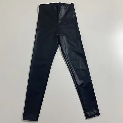 H&M Faux Leather Black Pants Size S • $17.99