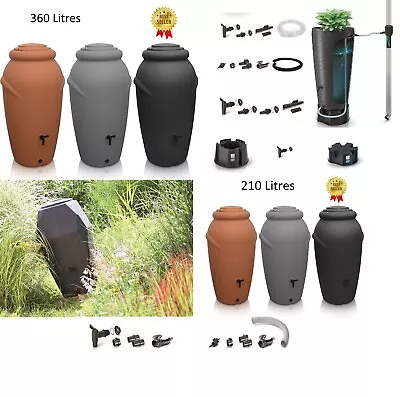 Rainwater Tank Water Butt Garden Plastic Optional Connection Kit 210L 310L 360L • £4.95