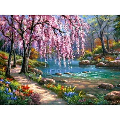 $11.99 • Buy 5D DIY Full Drill Diamond Painting Landscape Cross Stitch Embroidery Mosaic