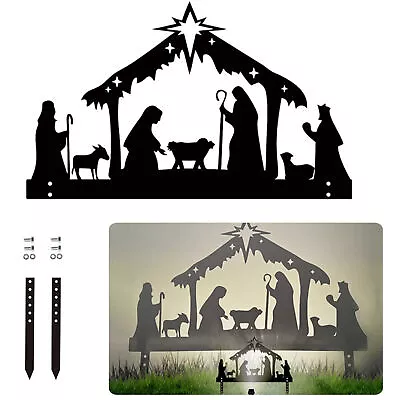 Outdoor Nativity Set Weatherproof-Outdoor Nativity Scene For Yards And Lawns TH • $24.95