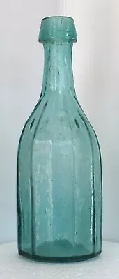 AQUA W. WILKE & Co CIN. O. Ten Sided Pontiled Bottle • $9.99