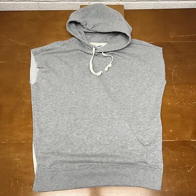 Gap Hoodie Mens Large Gray Pullover Sweatshirt Lightweight Sleeveless • $23.95