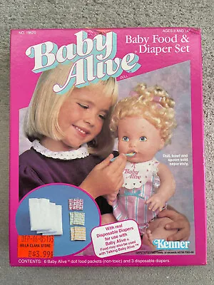 $13.99 • Buy Kenner Baby Alive Food & Diaper Set Vintage 1984 New