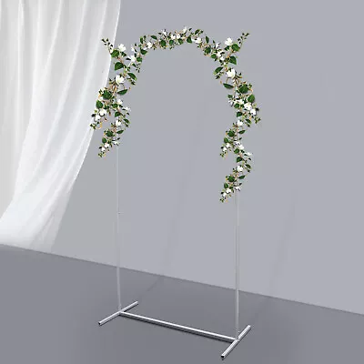 Metal White Wedding Arch Background Decor Frame Mall Flower Display Support • $23.75