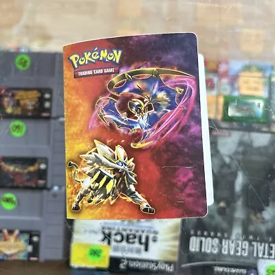 Pokemon Mini Binder Album Trading Cards Sun & Moon Solgaleo Lunala • $7.50