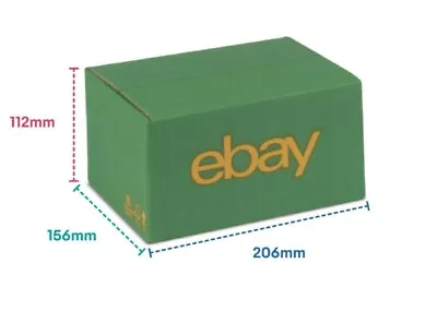 Small Boxes ❤️ Branded CARDBOARD Packaging ❤️ 7.87” X 5.9” X 3.93” Green/Yellow • £9.99