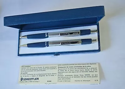 Vintage 1990 Staedtler Set 772 Microfix SL Mechanical Pencil & 442 Ballpoint Pen • $29