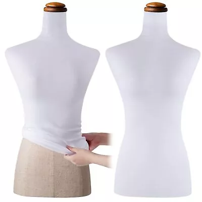 2 Pieces Mannequin Fabric Cover Upper Body Mannequin Cover Soft Stretchy Clothin • $18.95