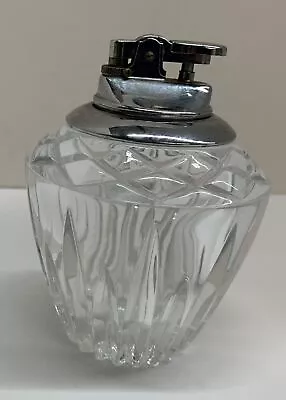 Vintage Princess House Lead Crystal Gem Shaped Table Top Butane Lighter Japan • $23.99