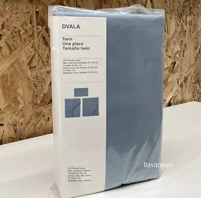 Ikea DVALA Sheet Set Light Blue Twin 3-Pieces BRAND NEW • $48.99