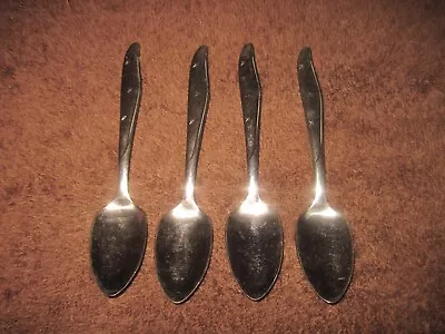 Four MAR-CREST Stainless Teaspoons With Retro Star Design • $10