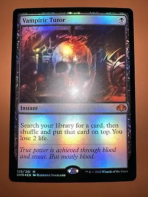 Vampiric Tutor - FOIL MINT Dominaria Remastered (DMR) MTG Magic The Gathering • $49.99