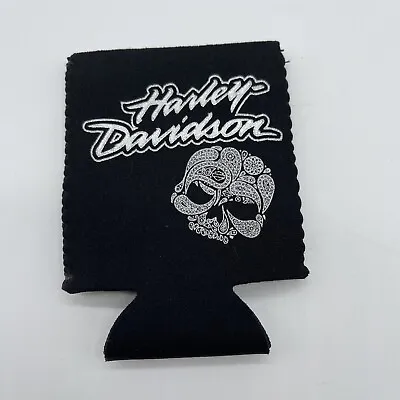 Harley Davidson Soda Beer Koozie Cooler Metallic Skull • $9.60