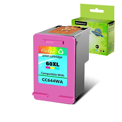$12.95 • Buy 60 XL Color Ink Cartridge For HP Deskjet D1660 D2500 D5560 F4210 F4435 Printer