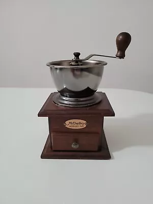 Vintage Manual Coffee Grinder Walnut Stain Mr. Dudley International (Base Split) • $18.27