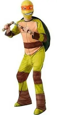 Boys Mutant Turtle TMNT Michelangelo & Nunchucks Halloween Costume-sz 12/14 • $28