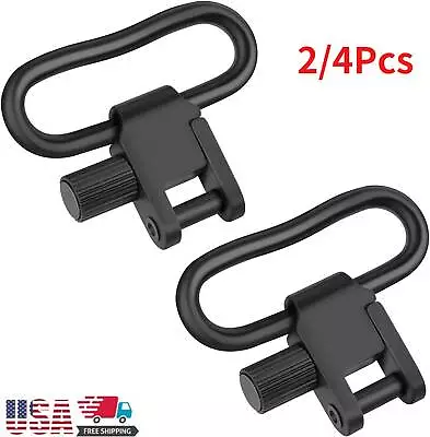 2/4PCS Rifle Sling Swivels Heavy Duty Quick Detach 1 /1.25  Width Swivel QD USA • $7.13