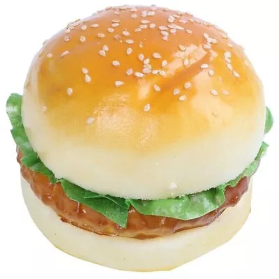 Simulated Hamburger Food Soft Elastic Artificial Fake Burger Realistic • £9.48