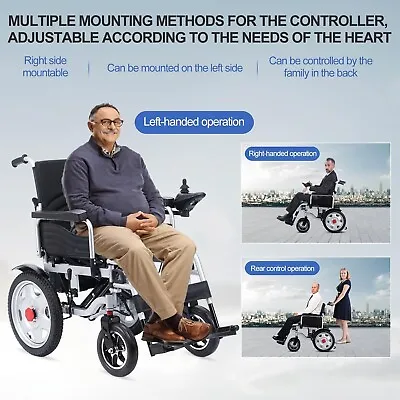 Electric Wheelchair Folding Powerful Dual Motor Electric Wheelchair For Adults • $950.99