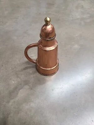 Vintage Lg  Arabic/Turkish Copper Coffee  Pot With Brass Finial & Removable Lid • $13