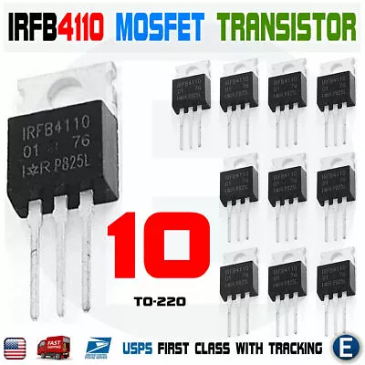 10PCS IRFB4110 IRF4110 Power MOSFET Transistor TO-220 100V 180A IRFP4110PbF • $14.23