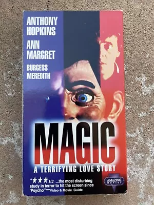 VHS Magic Anthony Hopkins Ann Margret Psychological Dummy Horror  OOP VTG • $7.99