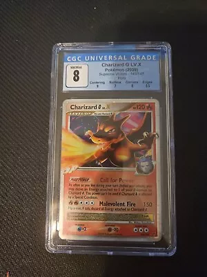 Charizard G Lv.X 143/147  Holo CGC 8 Supreme Victors Pokemon • $115