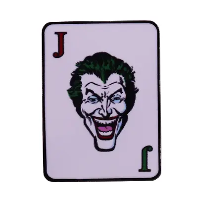 Joker Playing Card Retro Batman Comics 1.25  Enamel Pin @ NEW @ US SELLER • $11.98