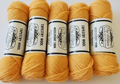 Lot Of Elsa Williams Wool Needlepoint Yarn 5 Skeins 40 Yards Each Light Orange  • $9.95