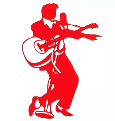 Elvis Presley Vinyl Sticker Decal  6  X 4  RED • $7.99