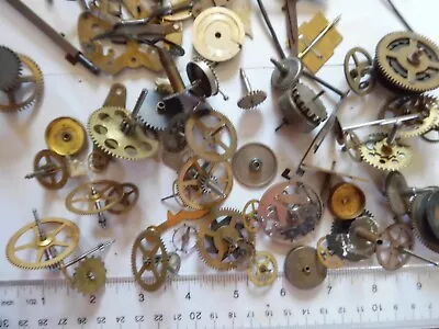 Vintage Lot Of Clock Parts Gears A Dial Repair Or ART Lot 69 • $17.99