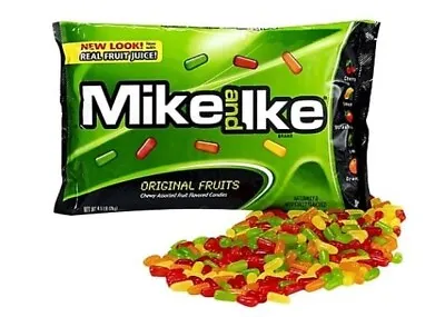 Mike And Ike Chewy Candy Super Sized Vendors Bag Bulk Vending Bag 5 Pounds Each • $17.98