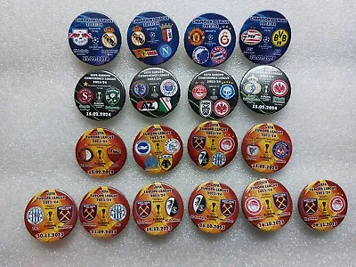 2023 / 2024 ALL ECL EUROPA CONFERENCE MATCH BADGES! All Clubs! READ DESCRIPTION! • £3.59