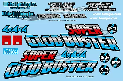 1/10 Decal Set Super Clod Buster Gray Edition • £22