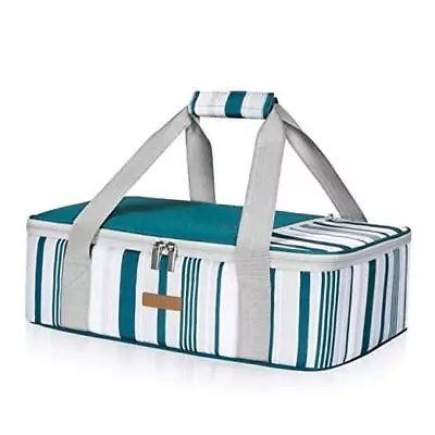 Insulated Casserole Carrier For Hot Or Cold Food 15.7 X 11.4 X 4.7inch Green • $34.48