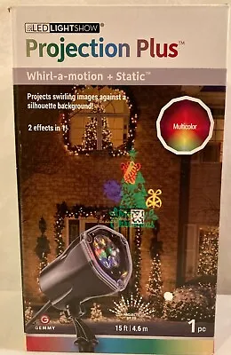 Projection Plus Whirl Motion Christmas LED Lights Gemmy Multicolor New • $11.24