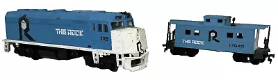 THE ROCK. BLUE & Caboose  LOCOMOTIVE 3105  HO • $69.88