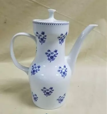 Vintage MELITTA China Germany Teapot Blue Flowers Thistles 22-100 • $20